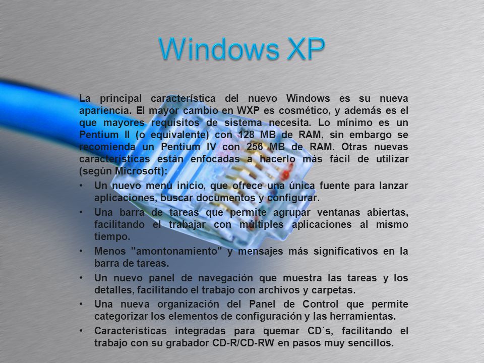 La principal característica del nuevo Windows es su nueva apariencia.
