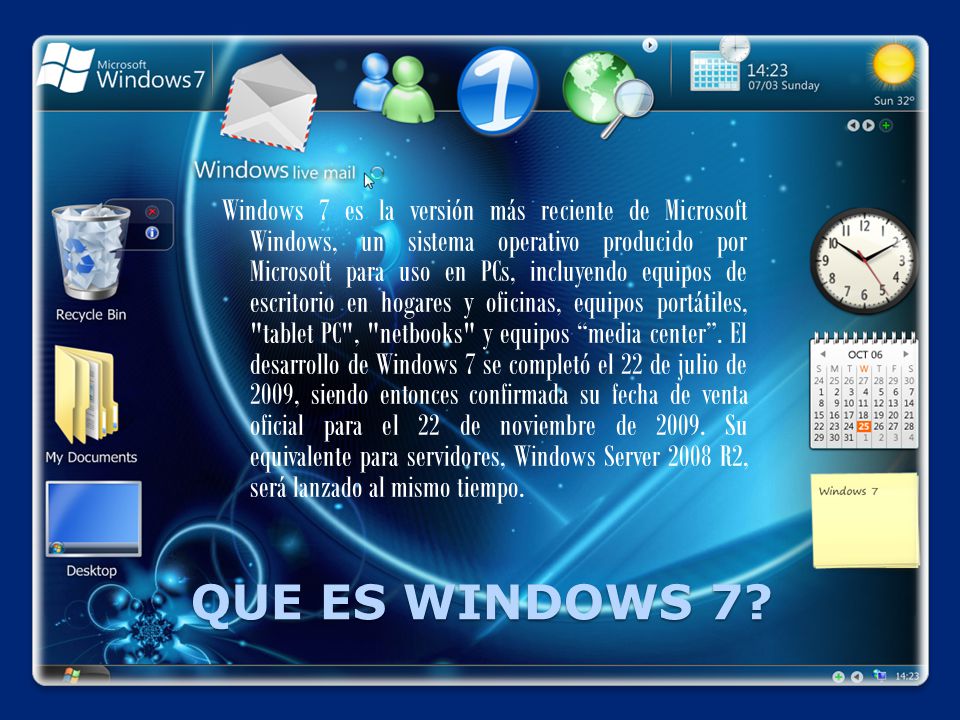 QUE ES WINDOWS 7.