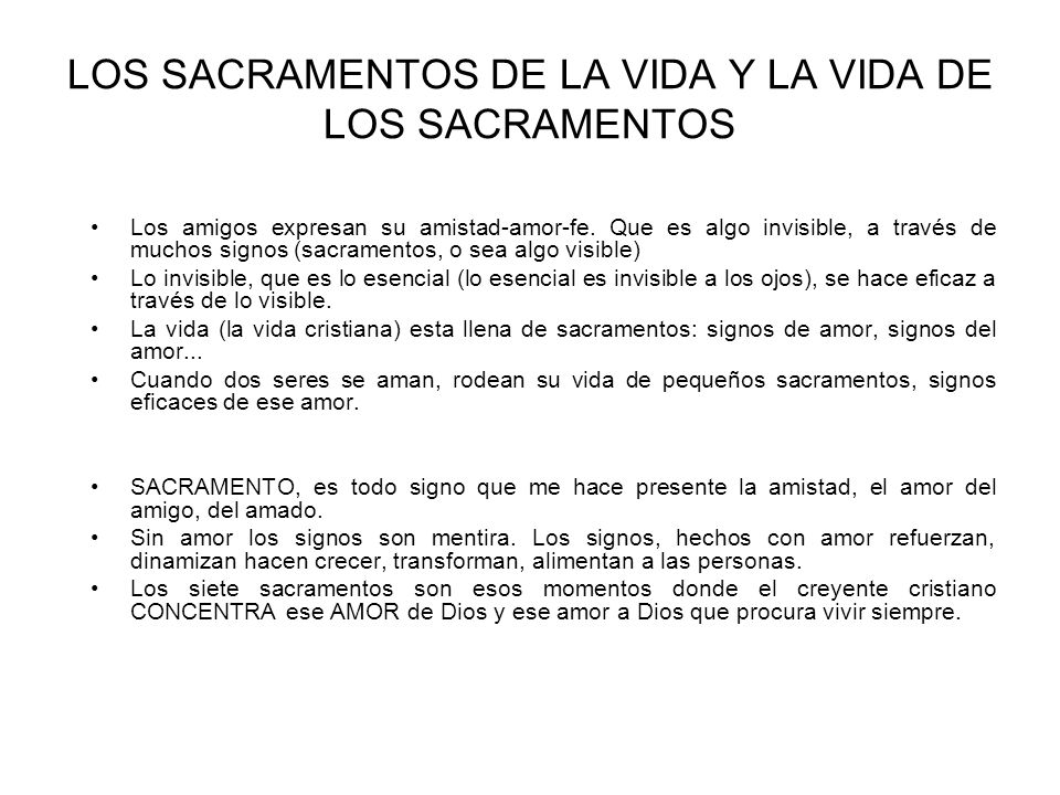 LOS SACRAMENTOS DINAMIZAN LA VIDA CRISTIANA los sacramentos dinamizan la vida cristiana: