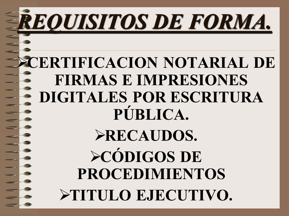 EFECTO ACTA NOTARIAL efecto acta notarial: