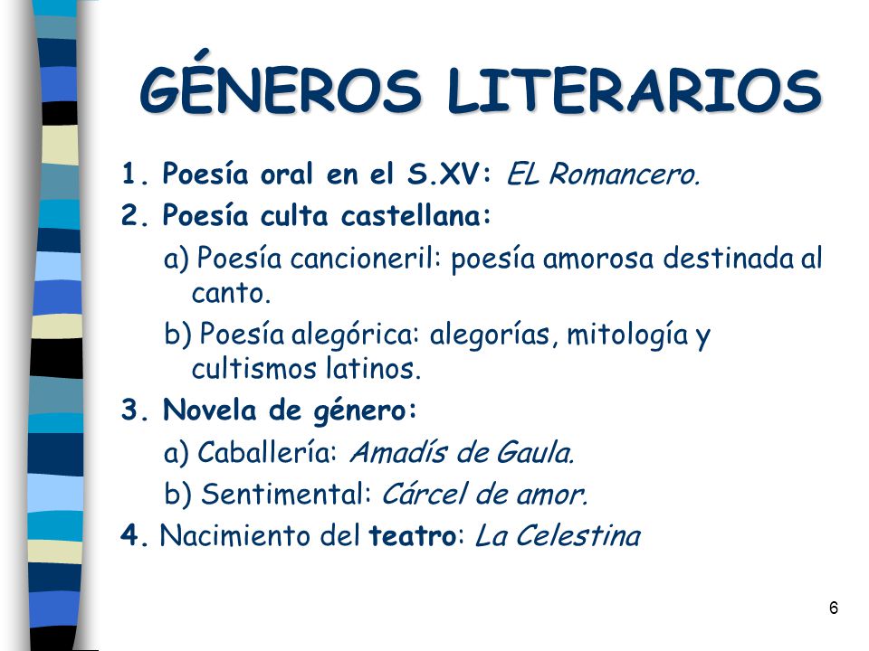 GENERO LITERARIOS LATINOS genero literarios latinos: