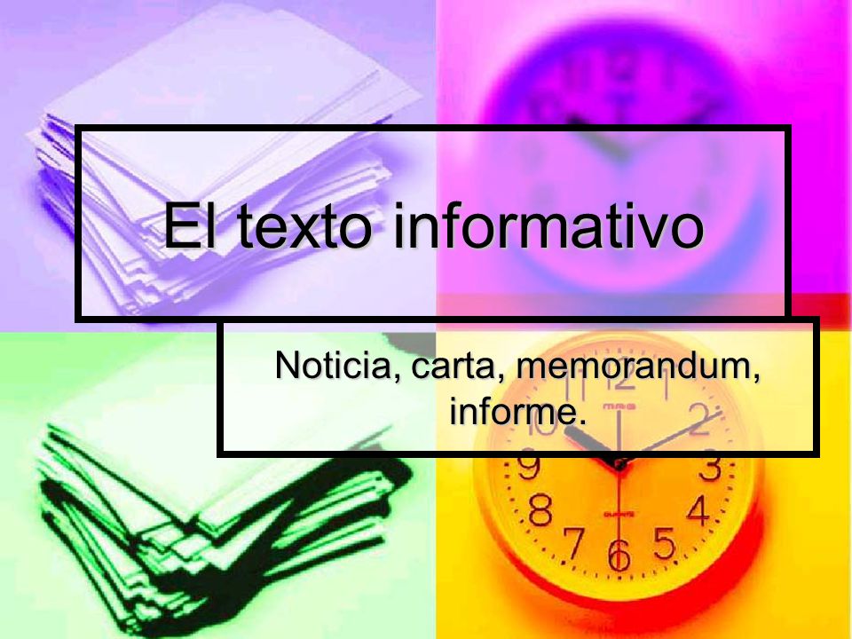 INFORME NOTICIA informe noticia: