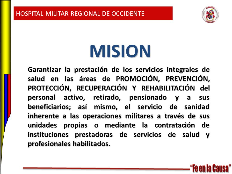 EN LA PRESTACION DE LOS SERVICIOS DE SALUD en la prestacion de los servicios de salud: