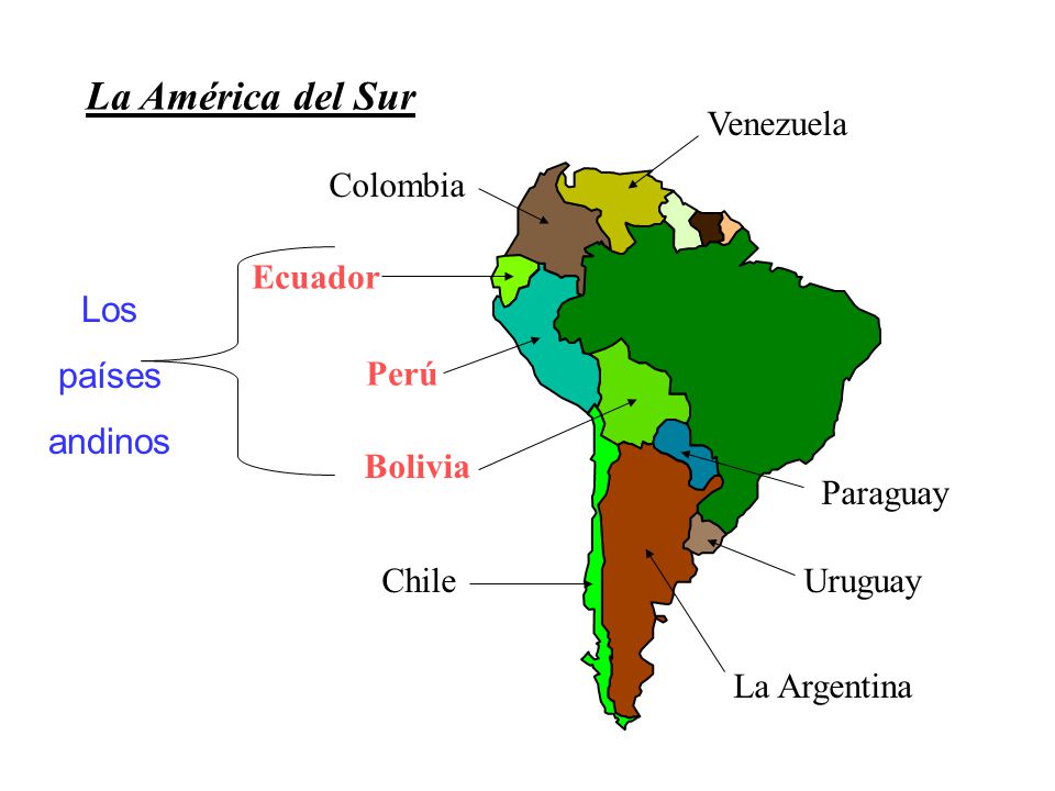 LOS PAISES ANDINOS los paises andinos: