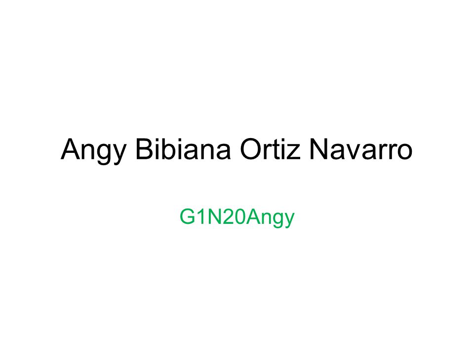 Angy Bibiana Ortiz Navarro G1N20Angy