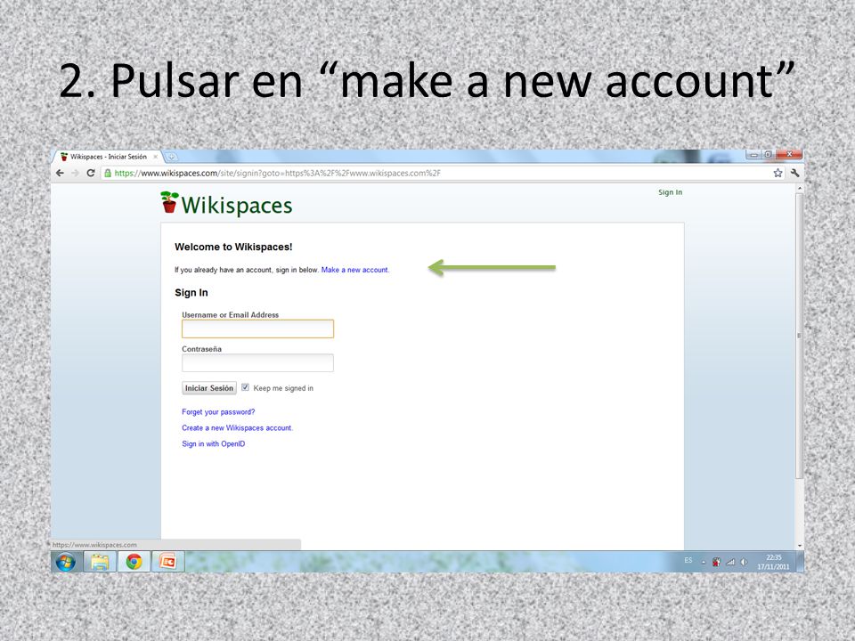 2. Pulsar en make a new account