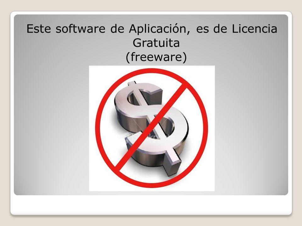 Este software de Aplicación, es de Licencia Gratuita (freeware)