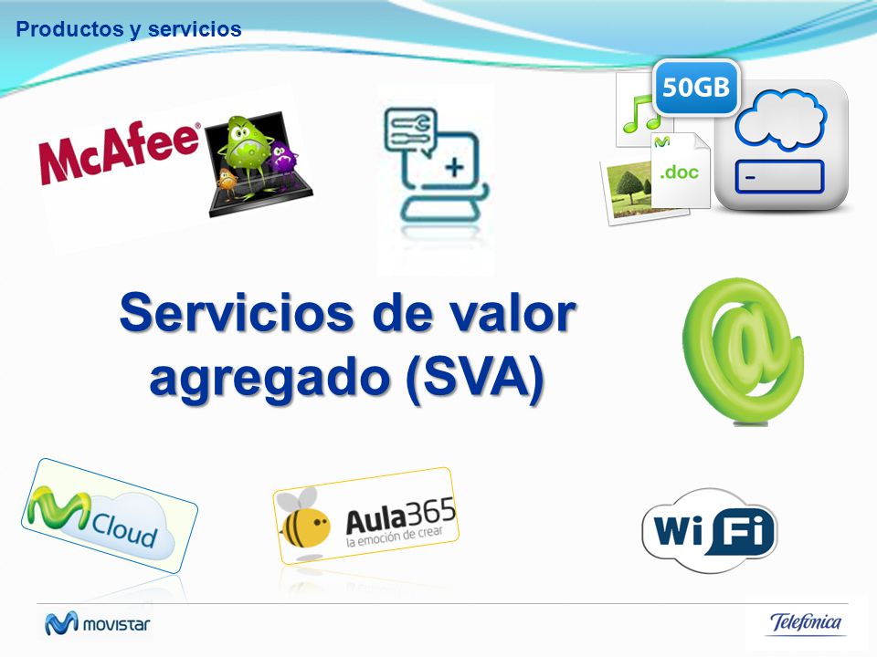 Productos y servicios Servicios de valor agregado (SVA)