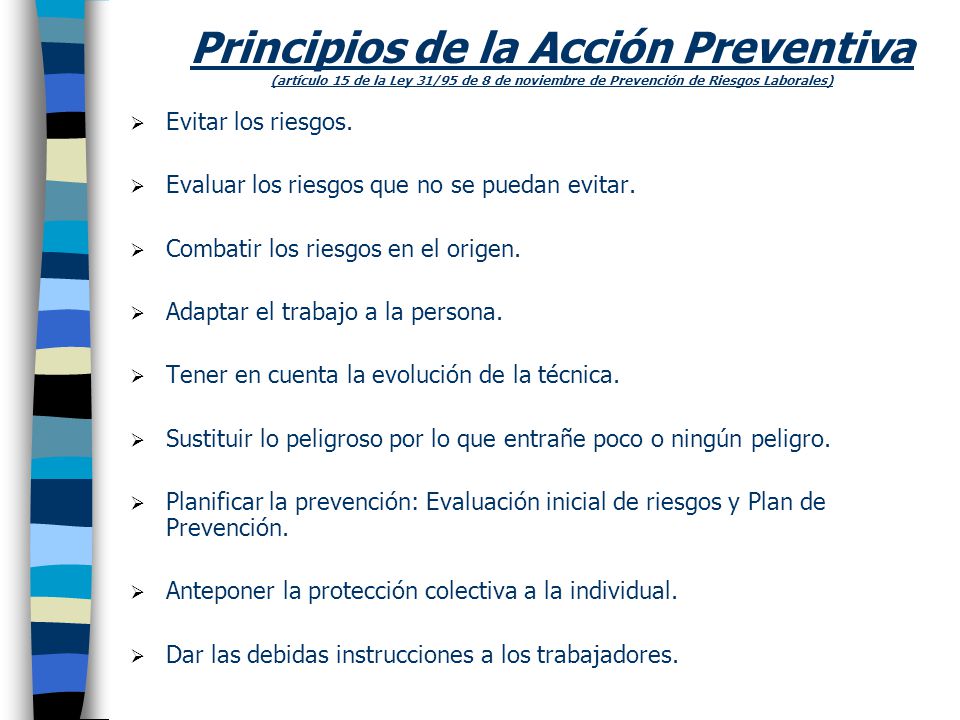 LEY 31 1995 DE 8 DE NOVIEMBRE PREVENCION DE RIESGOS ley 31 1995 de 8 de noviembre prevencion de riesgos: