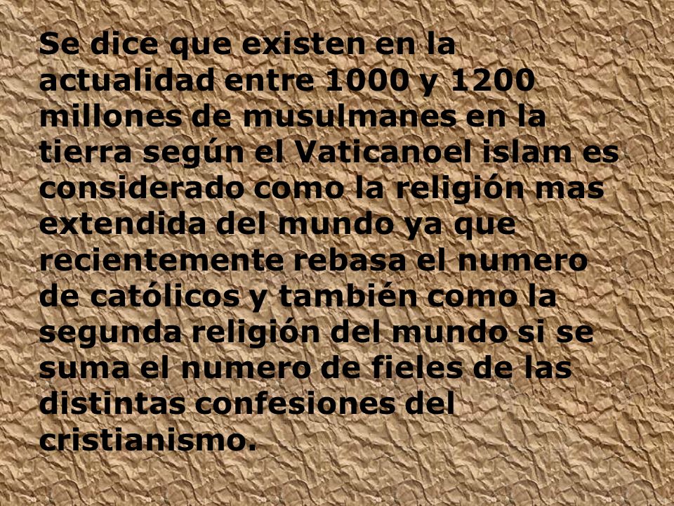 LA RELIGION ISLAMICA EN EL MUNDO la religion islamica en el mundo: