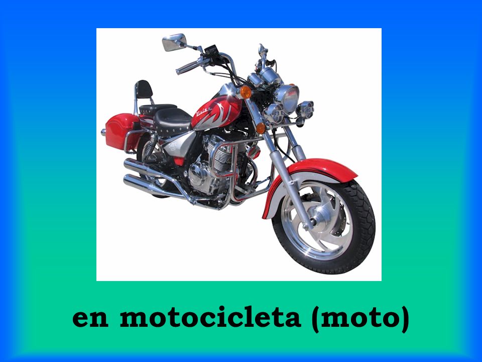 en motocicleta (moto)