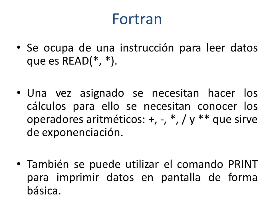 Write Fortran Program