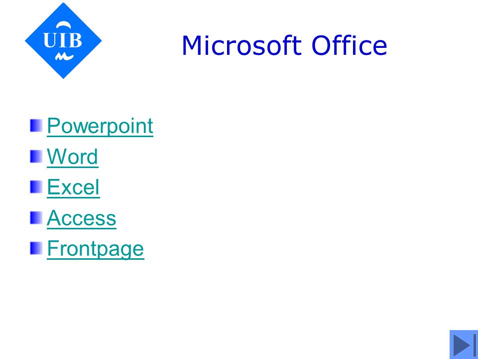 Ofimática Suite Microsoft Office