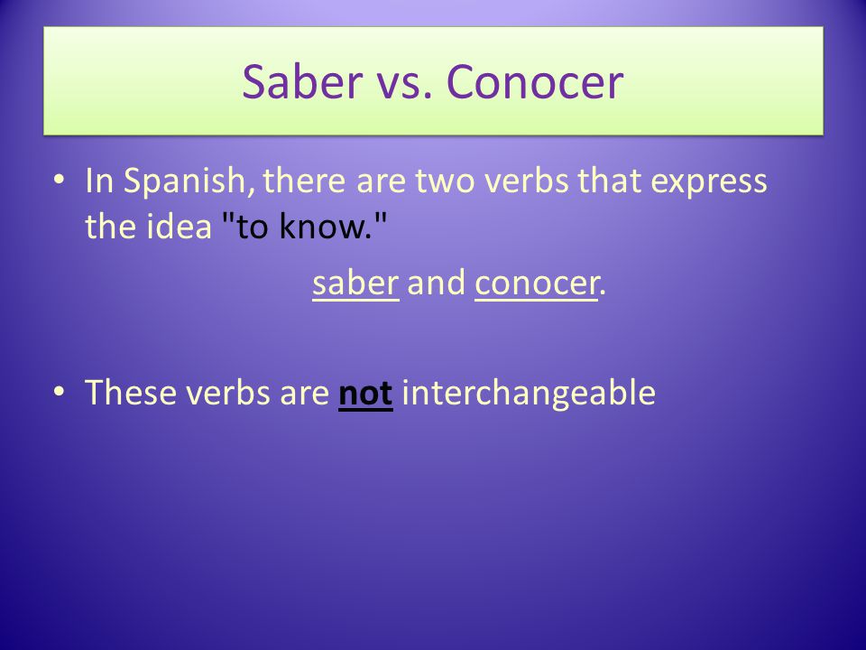 Saber vs.