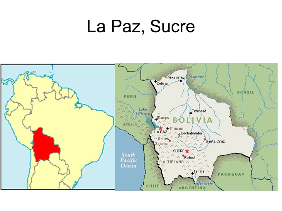La Paz, Sucre
