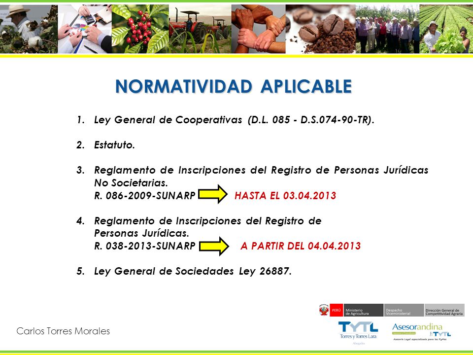 DE LA LEY DE COOPERATIVAS ANDALUZAS de la ley de cooperativas andaluzas:
