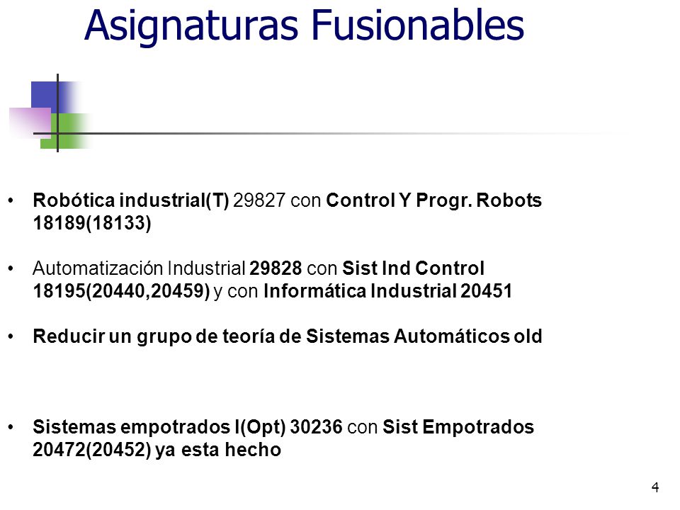 Asignaturas Fusionables 4 Robótica industrial(T) con Control Y Progr.