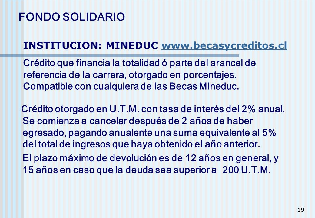 Fondo Solidario De Credito Universitario Inacap