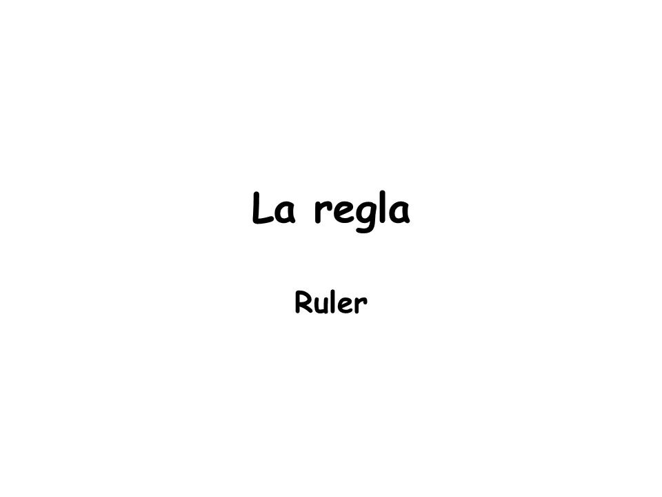 La regla Ruler