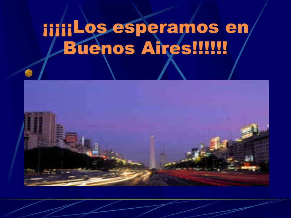 ¡¡¡¡¡Los esperamos en Buenos Aires!!!!!!