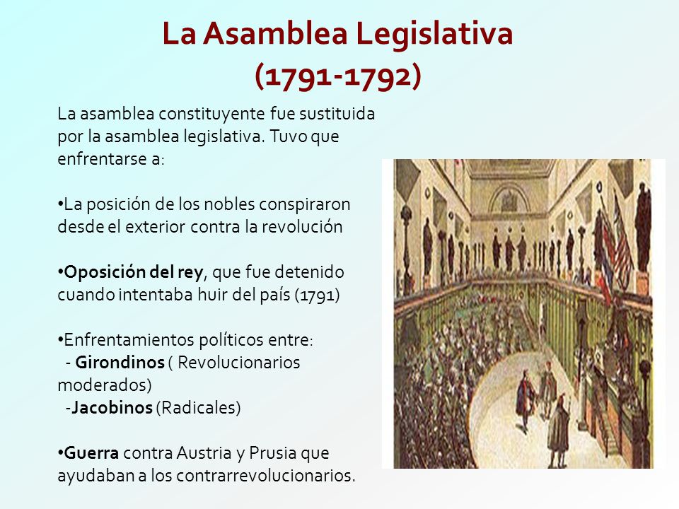 Resultado de imagen de asamblea legislativa 1791