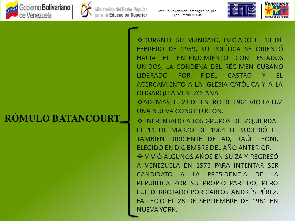 INSTITUTO UNIVERSITARIO TECNOLOGICO DE EJIDO instituto universitario tecnologico de ejido: