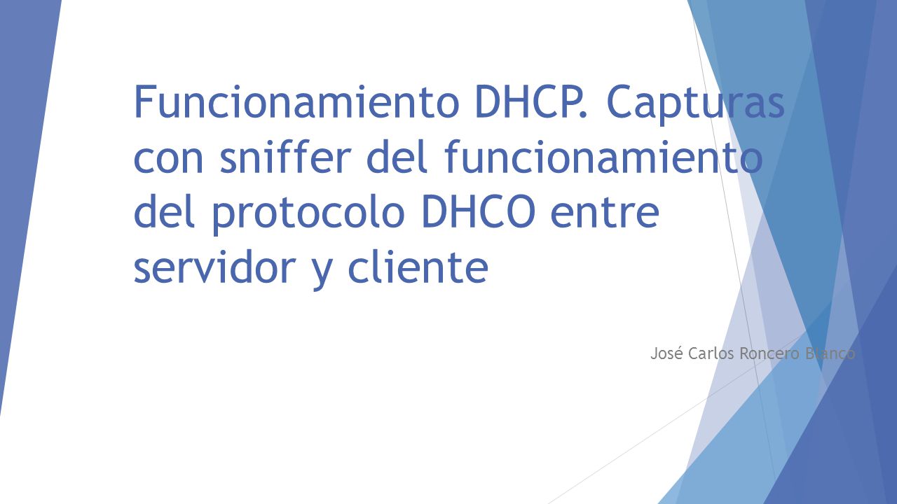 Funcionamiento DHCP.