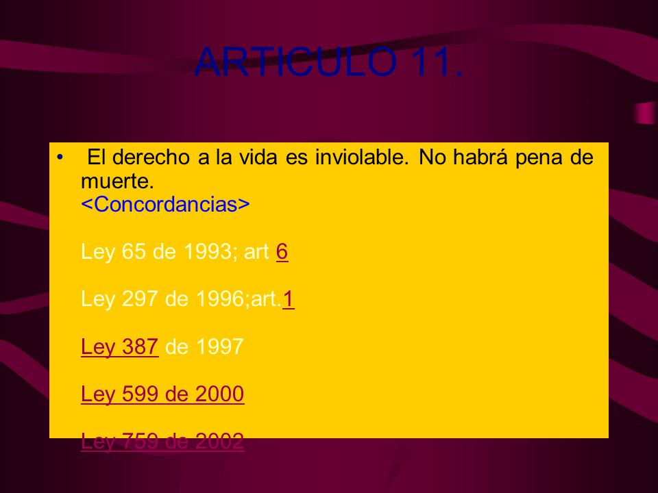 LA LEY 361 DE 1997 la ley 361 de 1997: