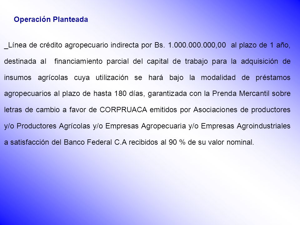 Credito Agropecuario Banco Mercantil Personas