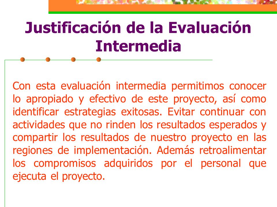 Evaluación intermedia