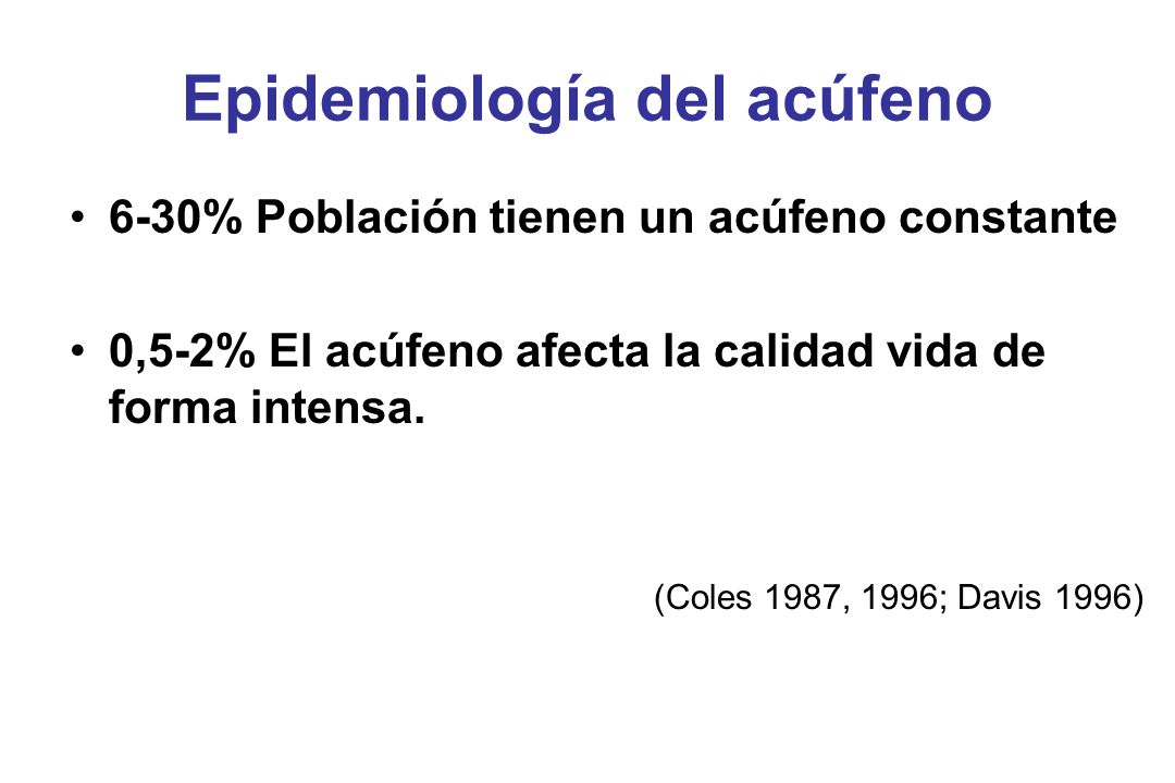 ETIOLOGIA ACUFENO etiologia acufeno: