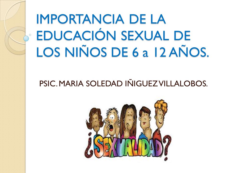 Resultado de imagen para enseñanza del sexo en menores