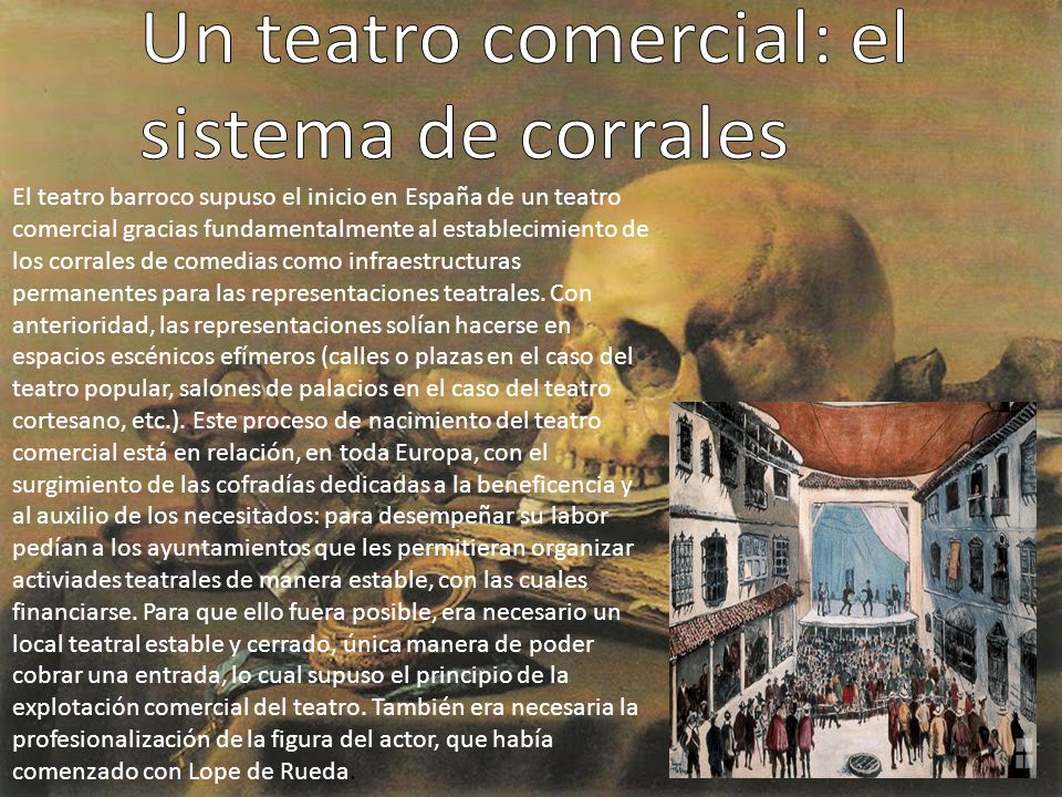 COMEDIAS EN EL TEATRO BARROCO comedias en el teatro barroco: