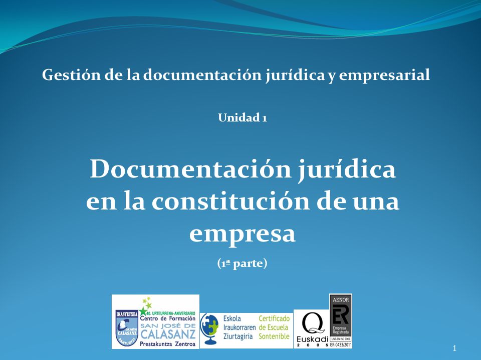 DOCUMENTACION EN LA EMPRESA documentacion en la empresa: