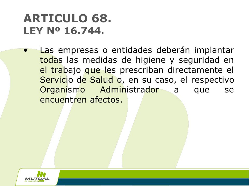LEY 16 744 ley 16 744: