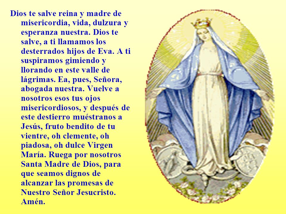 DIOS SALVE REINA MADRE dios salve reina madre: