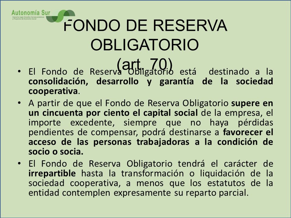 DE LA LEY DE COOPERATIVAS ANDALUZAS de la ley de cooperativas andaluzas: