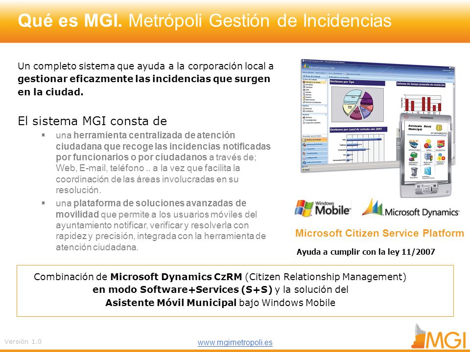 Microsoft Citizen Service Platform Mgi Metr Poli Gesti N De