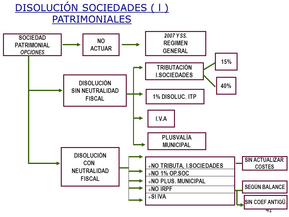 DISOLUCION 2007 SOCIEDAD PATRIMONIAL disolucion 2007 sociedad patrimonial: