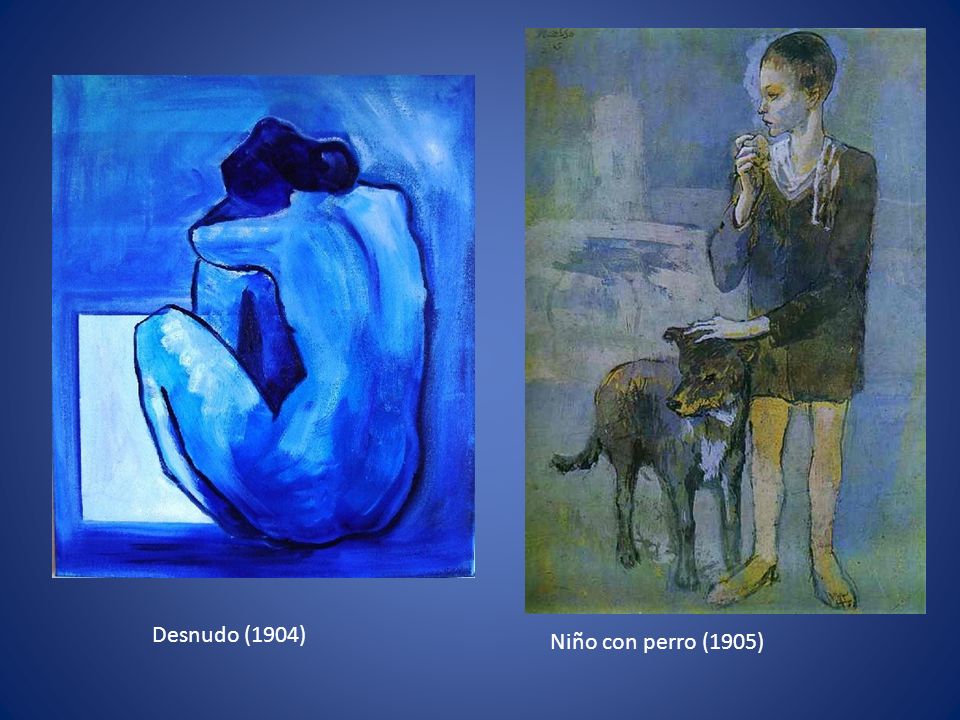 Desnudo (1904) Niño con perro (1905)