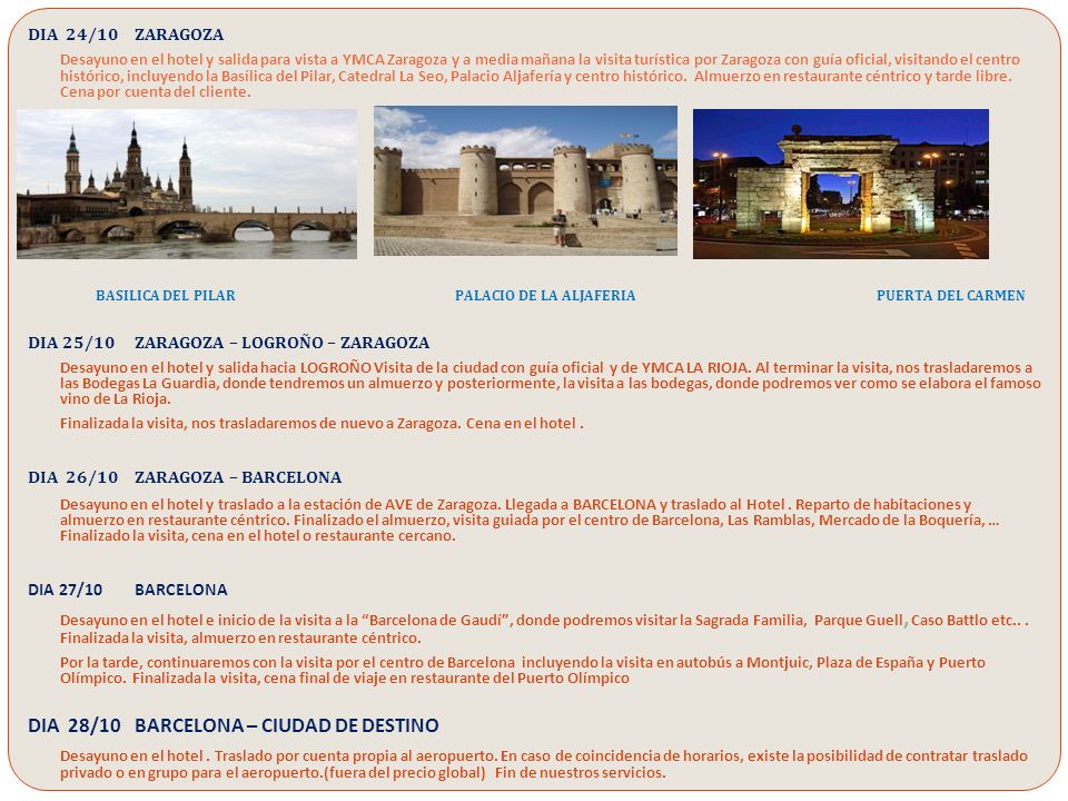 VISITA TURISTICA ZARAGOZA visita turistica zaragoza:
