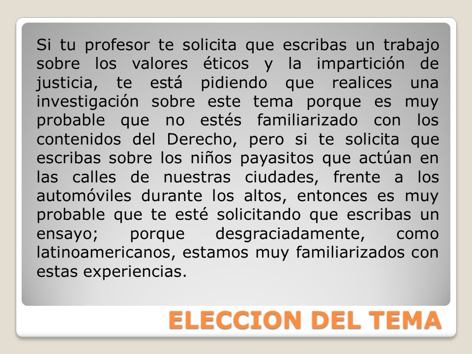 ENSAYO SOBRE LOS VALORES ETICOS ensayo sobre los valores eticos: