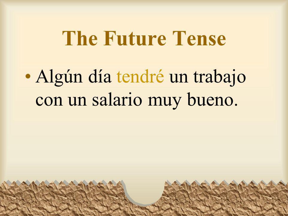 The Future Tense See if you can translate these sentences.