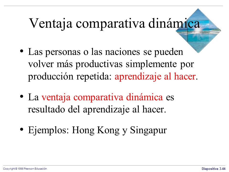 VENTAJA COMPARATIVA ventaja comparativa: