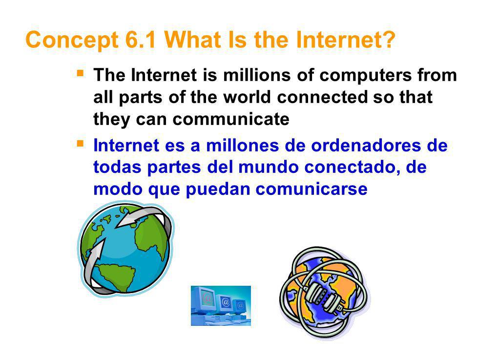 2 Concept 6.1 What Is the Internet.