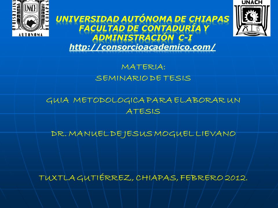 SEMINARIO DE TESIS seminario de tesis: