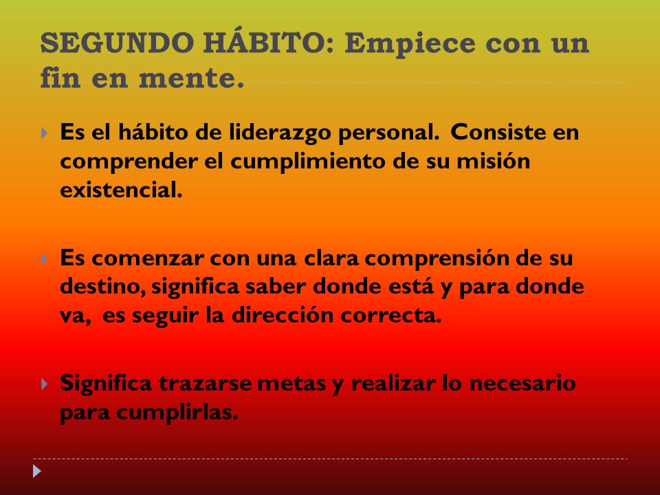 COMENZAR CON UN FIN EN LA MENTE comenzar con un fin en la mente: