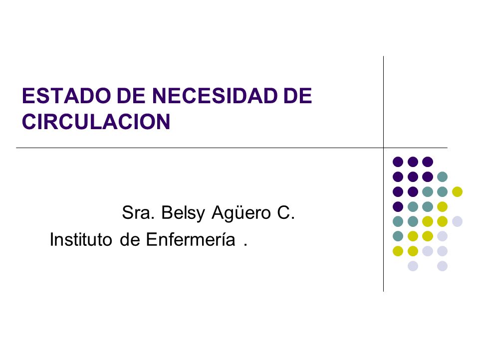 ESTADO NECESIDAD estado necesidad: