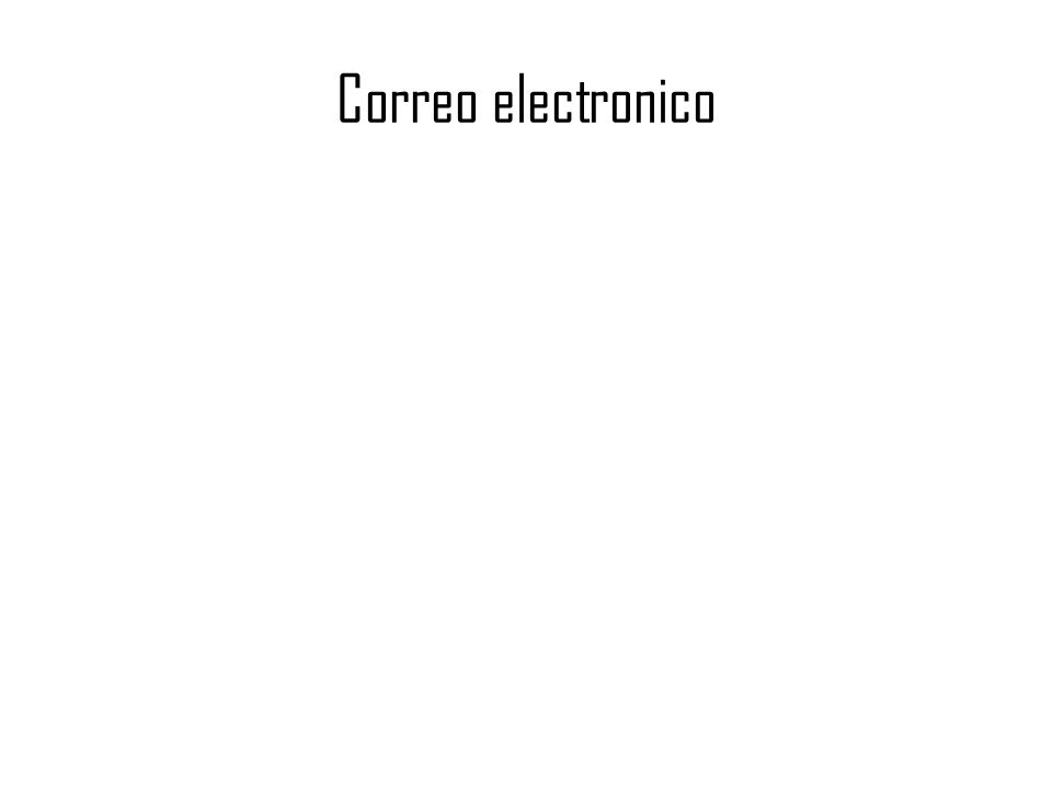 Correo electronico