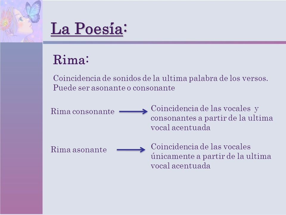 Poemas+Con+Rima+Consonante ... Rima consonante: Coincidencia de las vocales y consonantes a partir de